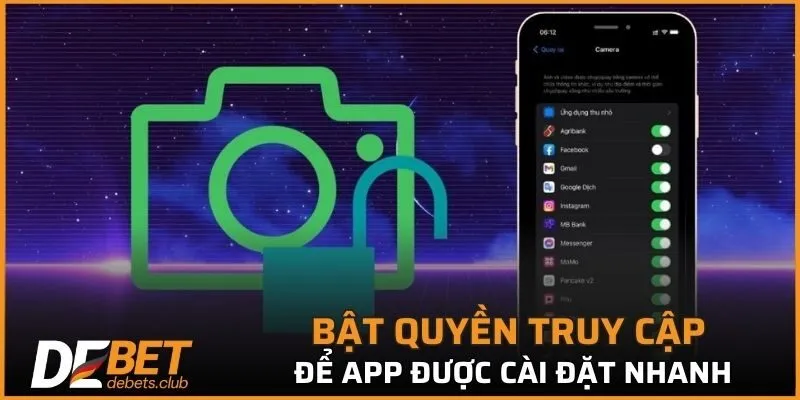 Bật quyền truy cập để app được cài đặt nhanh chóng