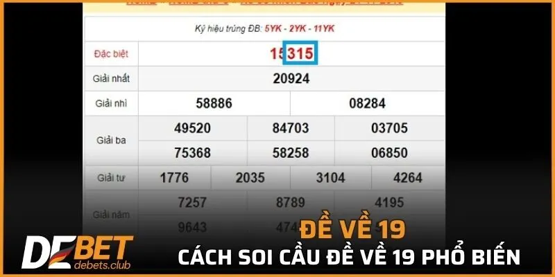 Cách soi cầu Đề về 19 phổ biến
